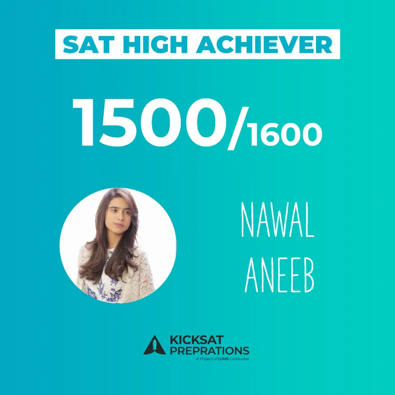 Nawal Aneeb, SAT high achiever